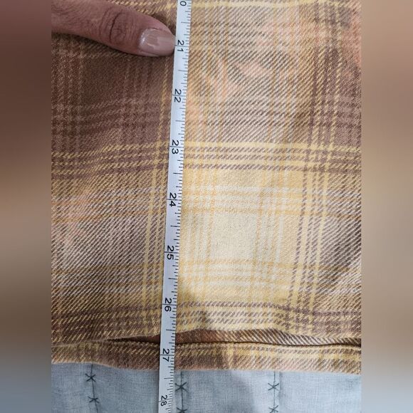 Urban Outfitters Yellow and Brown Plaid Button-Up Shirt - Picture 6 of 6